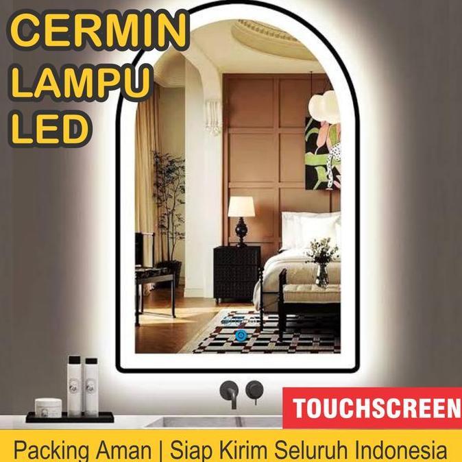 Cermin Makeup Aesthetic Full Body Ada Lampu Led Terlaris