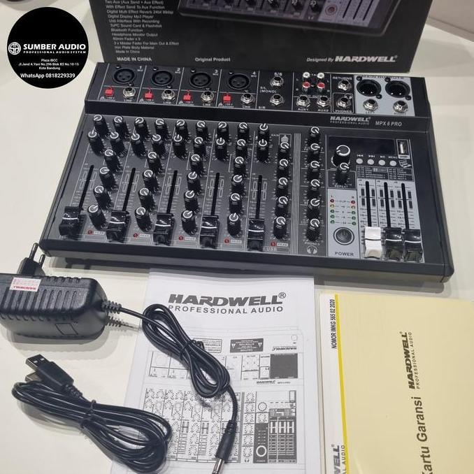 Mixer Hardwell MPX 6 | Hardwell MPX6 | Mixer 6 Chanel Bluetooth Pc