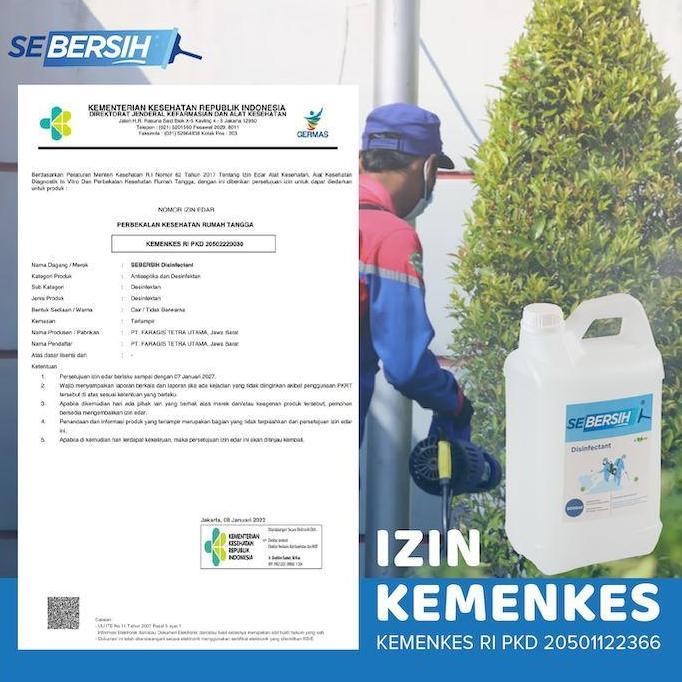 Disinfectant Antiseptik Cairan Disinfektan SEBERSIH 5 L - Kirim Gojek