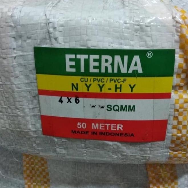Kabel Listrik Serabut NYYHY 4x6 4x6mm Eterna @50meter