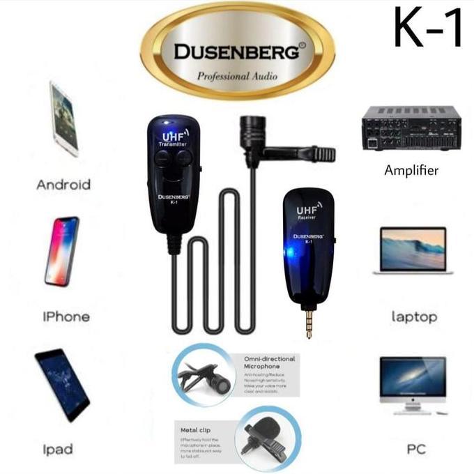 Mic Wireless Clip On HP Youtube Dusenberg K 1 Clip on wireless