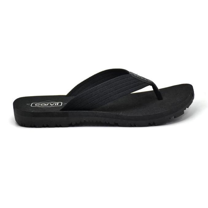 FREE ONGKIR CARVIL SANDAL JEPIT PRIA LUMOS-M FLAT BLACK