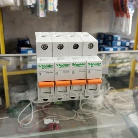 Terjangkau Mcb Schneider Ori 1 Phase 2A, 4A, 6A, 10A, 16A, 20A, 25A Mcb 6000 A