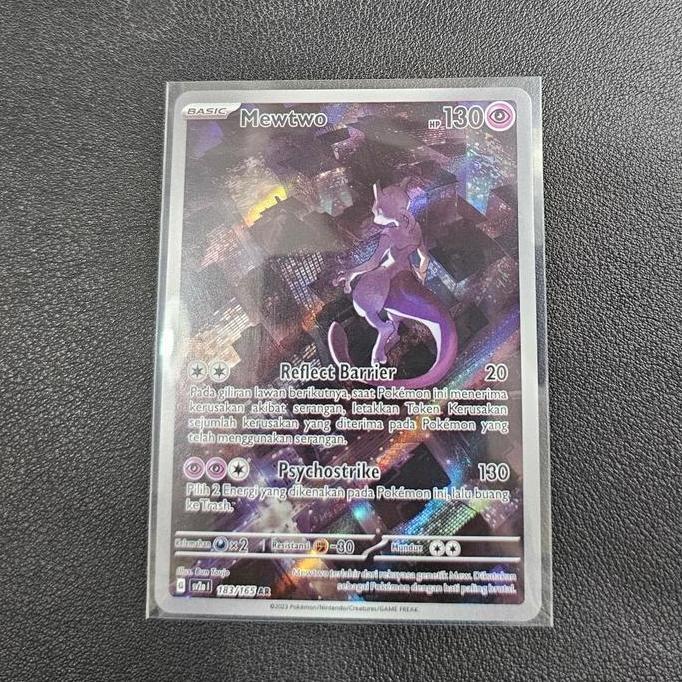 Ready pokemon tcg sv2a 183/165 mewtwo ar