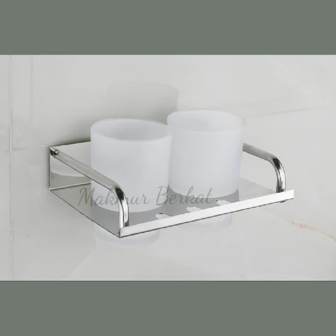 Tempat sikat gigi gelas / Tempat sikat gigi gantung