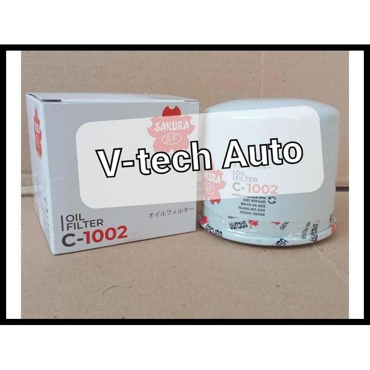 DISKON OIL FILTER OLI YANMAR 12408-535111 129150-35151 C-1002 C1002 SAKURA