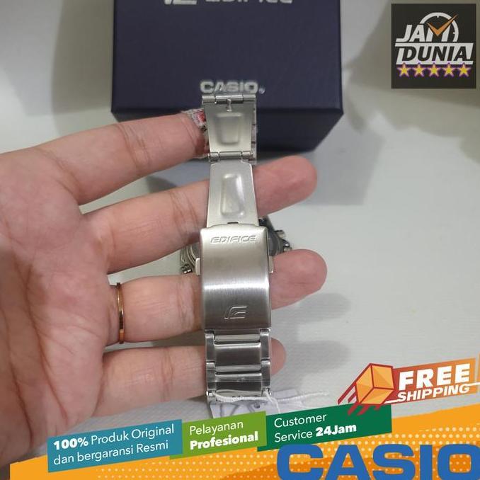 JAM TANGAN PRIA CASIO EDIFICE ORINAL SILVER BIRU STAINLESS ECB-900DB-1B EDIFICE ECB 900DB 1B EDIFICE