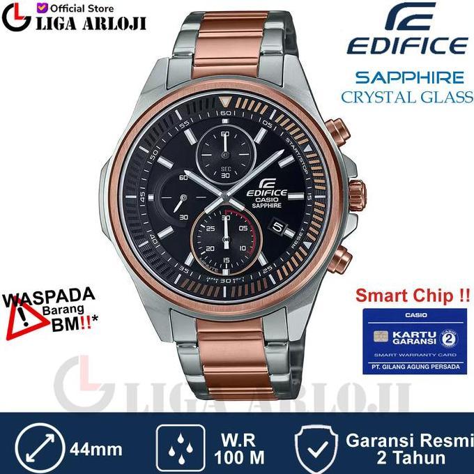Casio Edifice EFR-S572GS-1AVUDF Jam Tangan Pria Sapphire Rose EFR-S572GS-1A EFR S572GS 1AVUDF