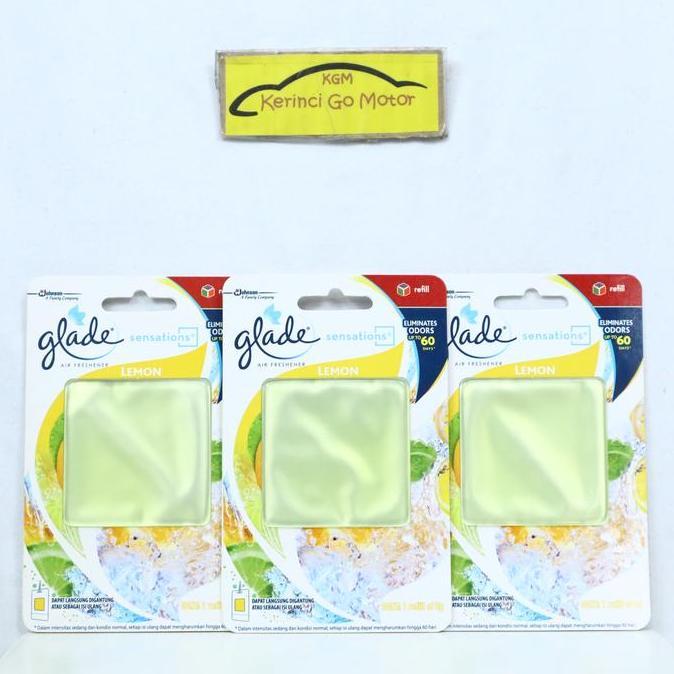 Lgsngkirim- Parfum Mobil Glade Sensations Lemon Refill - Pewangi Mobil Glade