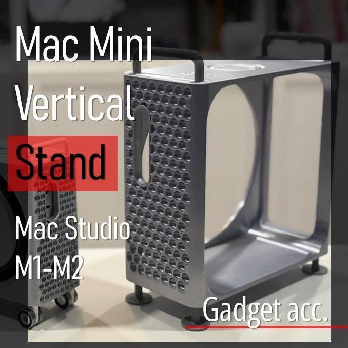 Apple MAC Studio Mini M1 M2 Dock Vertical Base Stand Dudukan Miniatur PowerMac G5 PRO