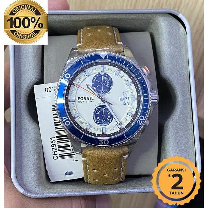 CH2951 Wakefieldd Chronograph Brown Leather Strap original LUIS