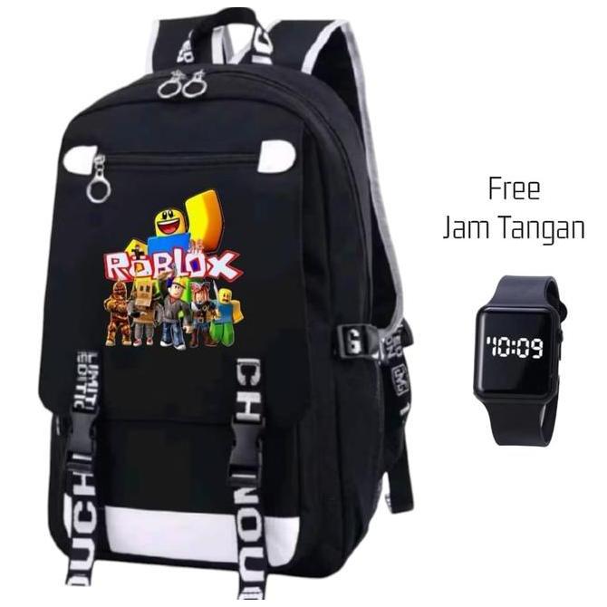 Tas Backpack Roblox Tas Sekolah Anak Tas Backpack Karakter Tas Sekolah dengan Jam Tangan Tas Sekolah