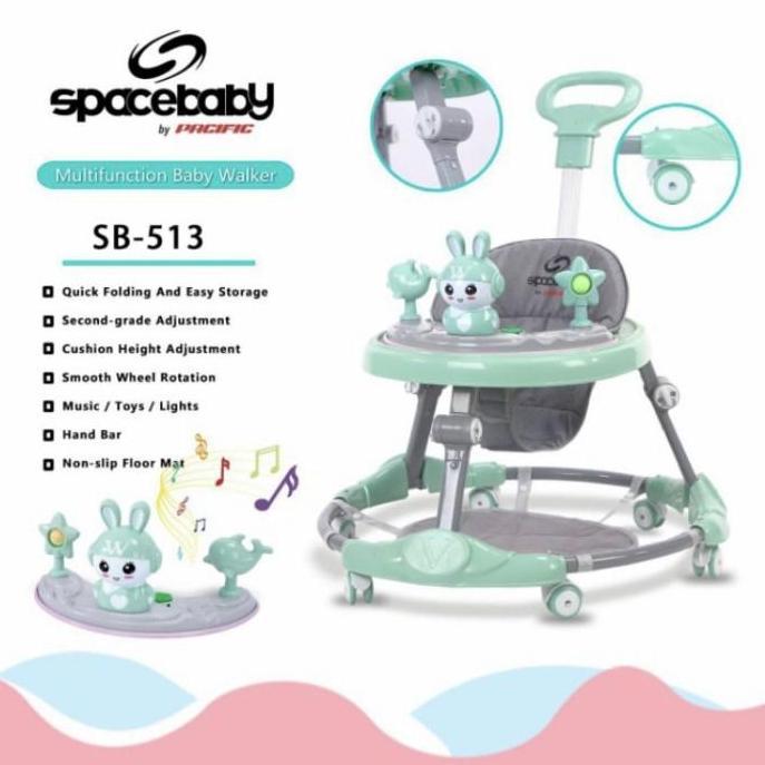 JANJUKO_3  - BABY WALKER SPACE BABY SB 513 SB513 SB-513 BABY WALKER DORONGAN
