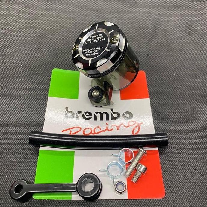 Tabung Minyak Rem Besar / Big Smoke Tutup Cnc Brembo 2 Tone / Tabung Master Rem Brembo Big Tutup Cnc