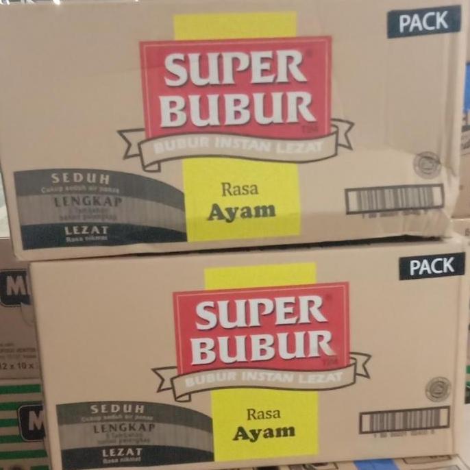 Super Bubur Rasa Ayam Dus ( isi 40 Pcs x 45 Gr )