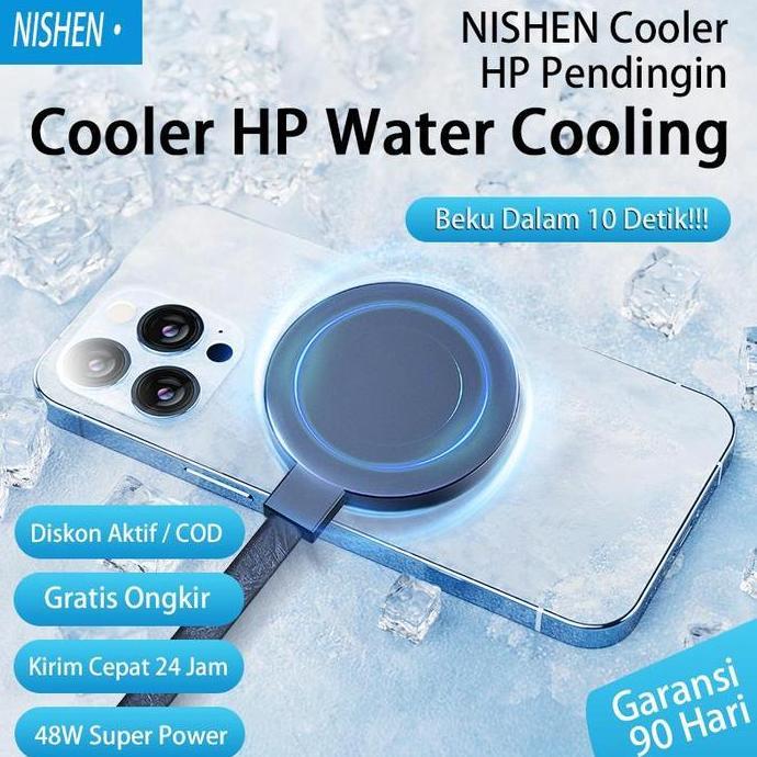 NISHEN GAMING COOLER BEKU DALAM 10 DETIK WATER COOLING FAN PENDINGIN HP CAIRAN XT10 PRO 48W HP RADIA