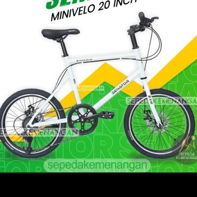 Sepeda Minivelo 20 Senator New 8 Speed Rem Cakram