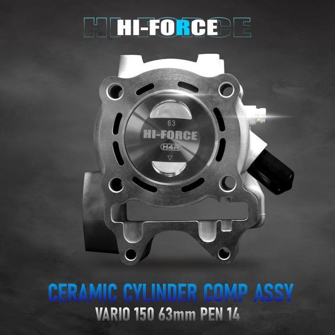 H4R HI-FORCE CERAMIC CYLINDER BLOCK - BLOK SEHER BORE UP VARIO 150 125 ESP ADV PCX BLOK BORE UP ORIG