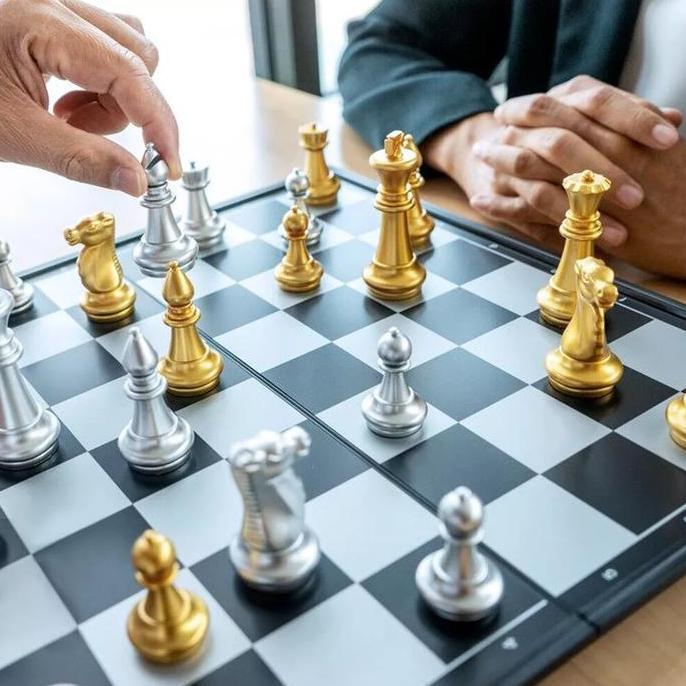 Catur Magnet Gold Emas Version