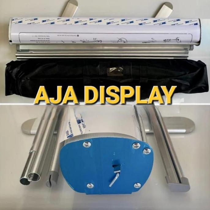 NEW TIANG BANNER MODEL ROLL UP BANNER ALUMINIUM 60X160 BEST