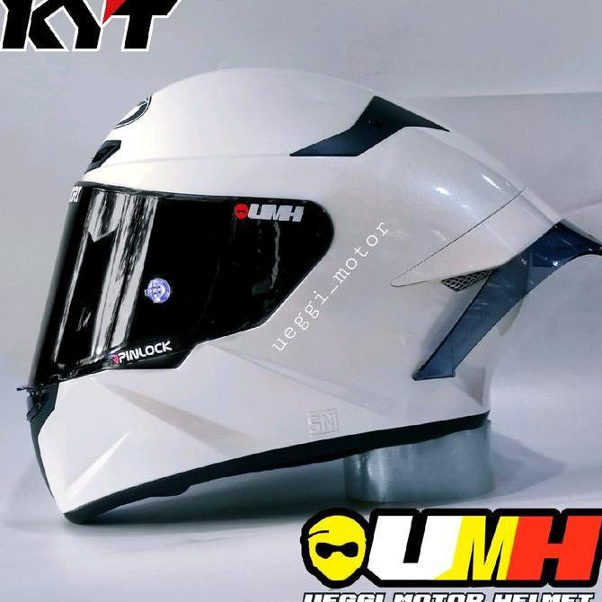 OK HELM KYT TT COURSE WHITE PAKET GANTENG //