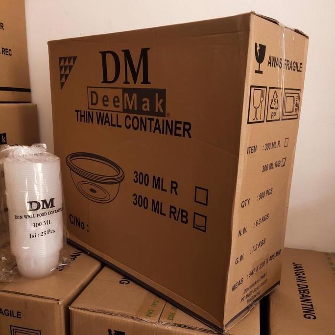 THINWALL DM MANGKOK BULAT 300 ML RB - 300ML ROUND BULAT - 500 SET