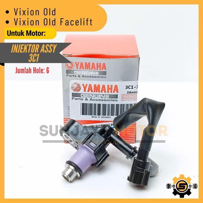 Super Hot, Nozzle Injector Assy Kualitas Original Yamaha 3C1 Injektor Vixion Old Vixion Facelift Ori
