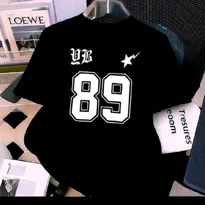 Kaos  dewasa  dan anak bisa couple  T-shirt No 89 Atasan Motif Baju Jersey Olahraga Nomor Angka 89 k