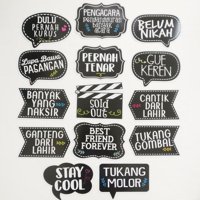 REUNI BW 14 Fun Props Aksesoris Photobooth murah