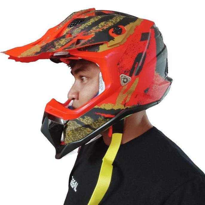 VIRALL HELM LS2 MX470 SUBVERTER CLAW MATT BLACK RED //