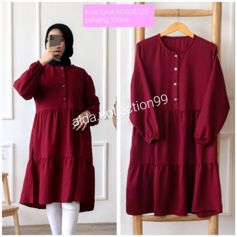 TUNIK JUMBO/TUNIK WIZA/BIG SIZE LD120&LD102/ATASAN JUMBO/TUNIK HIJAB/ATASAN HIJAB/TUNIK /TUNIK HIJAB