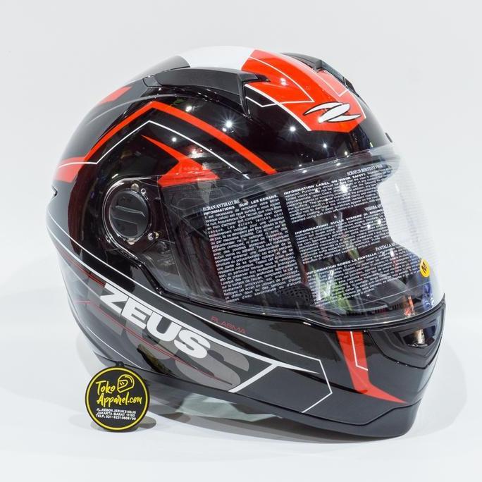 VIRALL HELM ZEUS ZS811 BLK/AL5 RED //