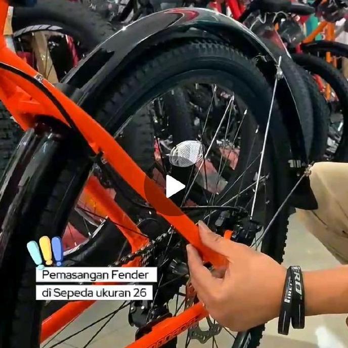 Polygon Fender Set Sepeda Hybrid Black
