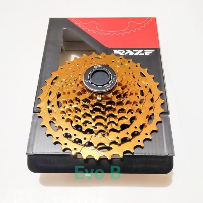 Murah Sprocket Sepeda 8 Speed RAZE Gold. Gear Belakang Sepeda 8 Speed. Outdoor Non COD