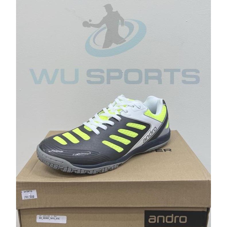Sepatu Andro Cross Step 2 Black Grey Green
