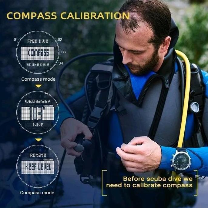 NORTH EDGE AQUA SCUBA DIVE WATCH UNDERWATER 100M ORINAL