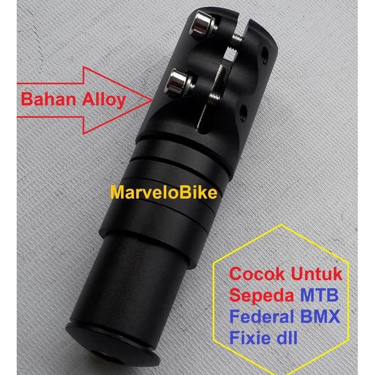 Extender Fork Adaptor Peninggi Stem Sepeda Mtb Federal Bmx Alloy