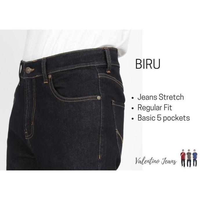 Valentino Jeans Denim Strech Celana Panjang Pria