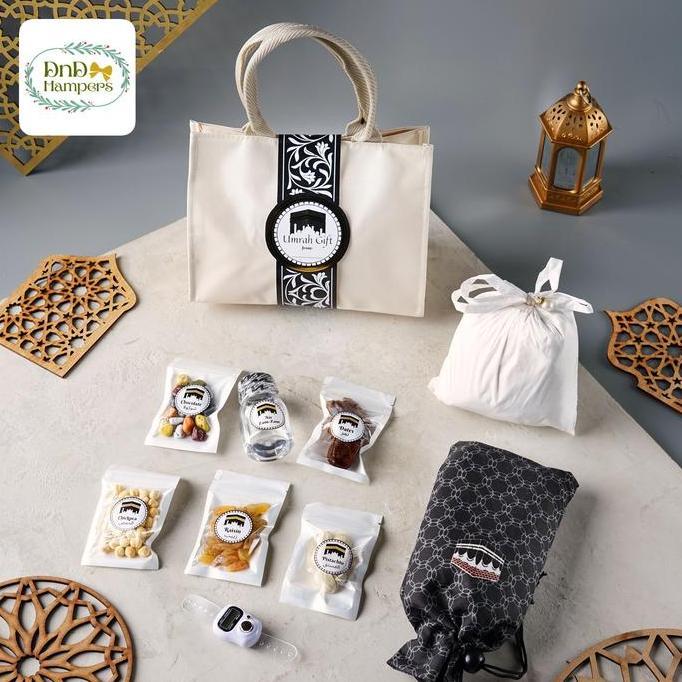 Souvenir Umroh Gift Oleh-Oleh Haji Premium Mewah Mukena Sarung Sajadah Zamzam Hampers Tas Canvas Pap