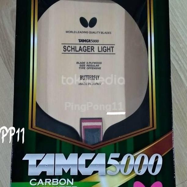 Butterfly Schlager Carbon Light - Blade Bat Bet Tenis Meja pingpong