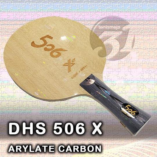 DHS 506X 40+ kayu pingpong ArylateCarbon