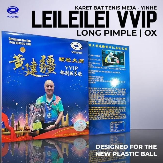 Karet Bat Pingpong Yinhe Leileilei VVIP Bintik Panjang OX