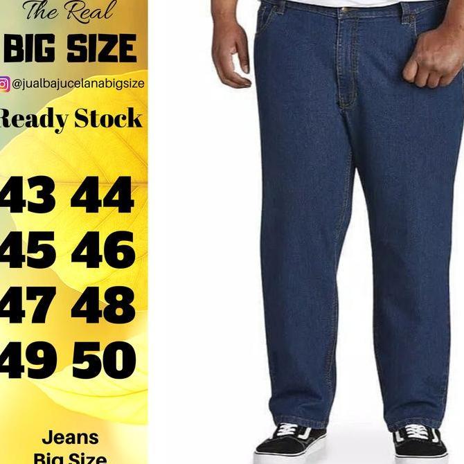 Celana Jeans Panjang BSize Warna Hitam Ukuran Jumbo Besar