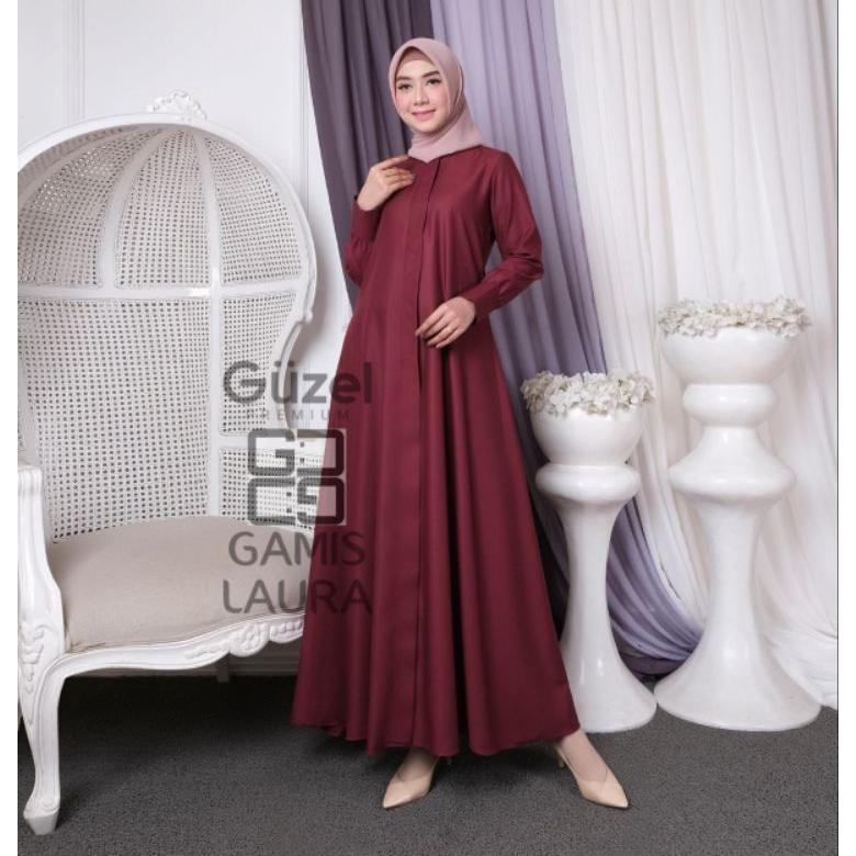 GAMIS MADINA LAURA ORIGINAL GUZEL / GAMIS POLOS / GAMIS KATUN TOYOBO / GAMIS DEWASA / GAMIS REMAJA /