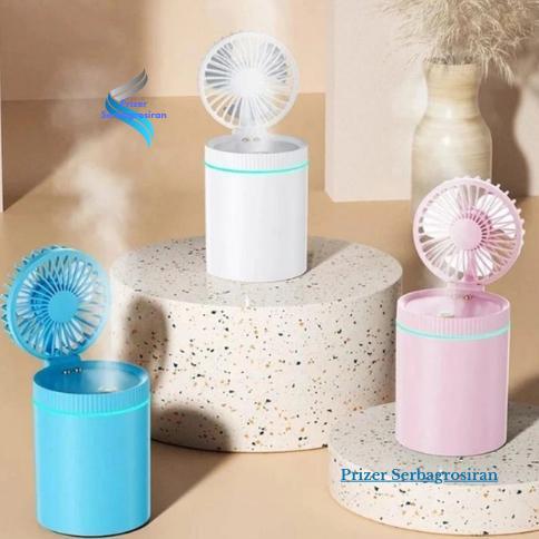 Kipas Angin Mini Humidifier Diffuser 3in1 (F98 )/ SPRAY FAN Kipas Angin Uap Air