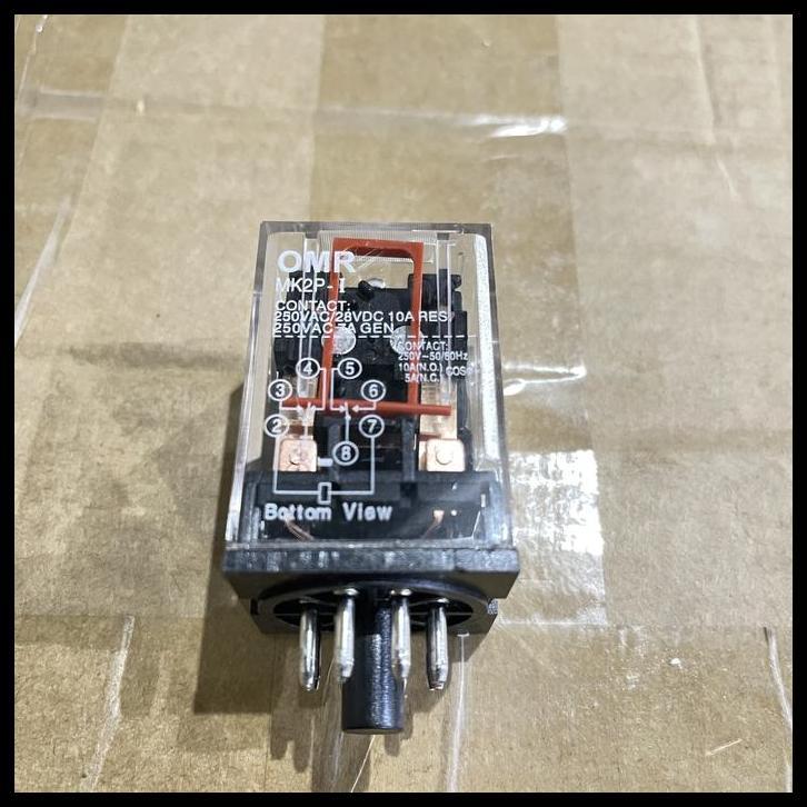 TERBARU RELAY OMRON 8KAKI 8 KAKI 8P 8 PIN SOCKET BULAT AC 220V 220 V 