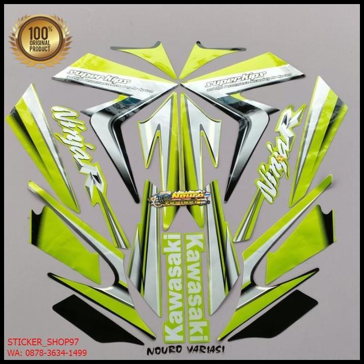GRATIS ONGKIR (ORI) STRIPING KAWASAKI NINJA R 2010 2011 HIJAU KUALITAS ORIGINAL 