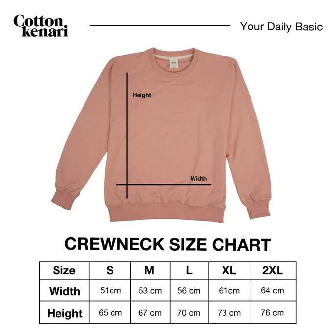 Cotton Kenari Crewneck Sweater Cowo Cewe Polos HITAM Katun BABY TERRY Baju Murah Bandung