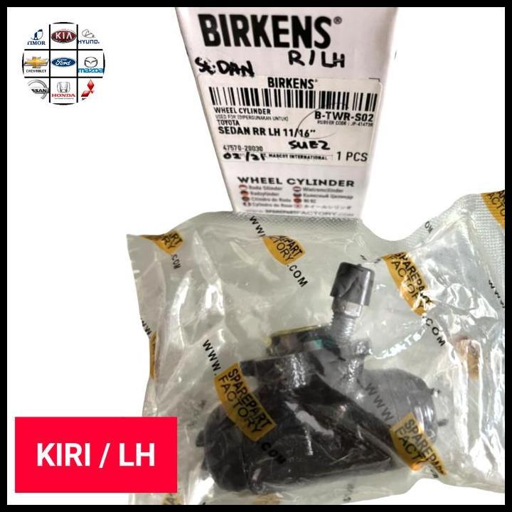 DISKON WHEEL CYLINDER MASTER REM BELAKANG KIRI TOYOTA SOLUNA STARLET BIRKENS 