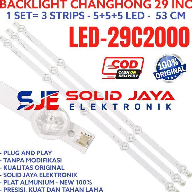 BACKLIGHT TV LED CHANGHONG 29 INC 29C2000 LED29C2000 LE29C2000 LE 29C LAMPU BL 5K 3V 5 KANCING LED 2